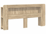 Headboard Cabinet with Storage Sonoma Oak Engineered Wood 8001284