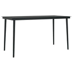 5 Piece Garden Dining Set Black PVC Rattan 3099217