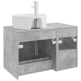 Bathroom Furniture Set 2 pcs Concrete Grey Engineered Wood 3403907