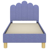 Toddler Bed Frame with Headboard Jeans Blue 70 x 140 cm Fabric 42011043