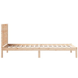 Extra Long Bed Frame without Mattress 100x210 cm Solid Wood 3309269