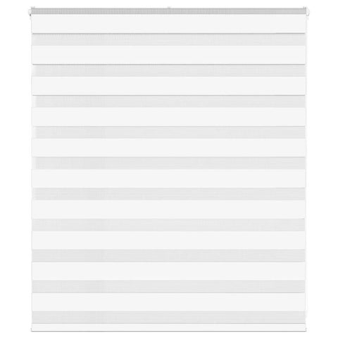 ZNTS Zebra Blind White 130x100 cm Fabric Width 125.9 cm Polyester 4014735