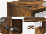 Bathroom Mirror Cabinet Smoked Oak 73.5 x 16 x 62.5 cm 889179