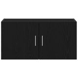 Wall Cabinet Black Oak 80x39x40 cm Engineered Wood 862012