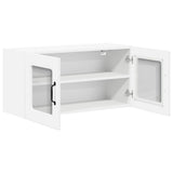Wall Glass Cabinet LUCCA White 80 x 31 x 40 cm Engineered Wood 884944