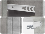 Wall-Mounted Bedside Cabinet with Drawer 2 pcs Concrete Grey 898262