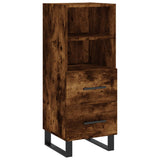 Highboard Smoked Oak 34.5x34x180 cm Engineered Wood 3199326