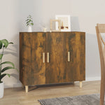 ZNTS Sideboard Smoked Oak 90x34x80 cm Engineered Wood 817459