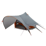 Teepee Tent 3-Person Grey and Orange 312 x 312 x 197 cm 42004010