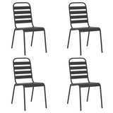 Garden Dining Set Anthracite Steel 3187991
