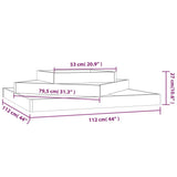 Planter 112x112x27 cm Solid Wood Douglas 823890