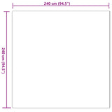 Anti-Slip Faux Rabbit Fur Rug OLITE Pink 240 x 240 cm Polyester 42021710