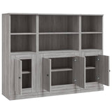 Highboards 3 pcs Grey Sonoma Engineered Wood 3185309