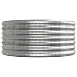 Garden Raised Bed Silver Powder-coated steel Large Durable 318932