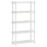 Shelving Unit 5-Tier 100 x 40 x 177 cm PP White 8011754