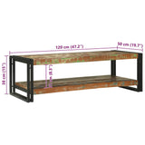 Coffee Table Multicolour 120 x 50 x 38 cm Solid reclaimed wood 4104720
