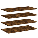 Wall Shelves 4 pcs Smoked Oak 80x40x1.5 cm Engineered Wood 838273