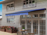 3 x 2.5m Electric Awning with LED Light and Remote Controller, Aluminium Frame DIY Retractable T3398P315947