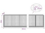 Gabion with 5 mm Wire and 5x2.5 cm Mesh 950x50x100 cm 3463789