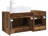 Bathroom Furniture Set 2 pcs Old Wood Engineered Wood 3403966