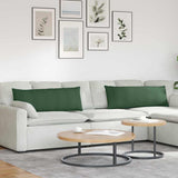 Sofa Pillows 2 pcs Dark Green 120 x 40 cm Corduroy Fabric 42013822