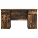 Desk with Drawer Smoked oak 140 x 49 x 76 cm Engineered wood 3328511