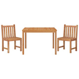 3 Piece Garden Dining Set Solid Wood Teak 3157144