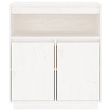 Sideboard White 70x34x80 cm Solid Wood Pine 814385