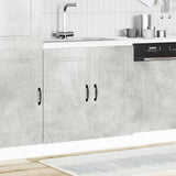 Sink Base Cabinet Kalmar Concrete Grey 80x46x81.5 cm Engineered Wood 853451