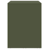 Wall Cabinet for Garage with Gas-lift Door Olive green 883275
