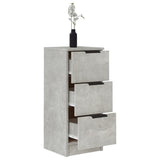 Sideboards 2 pcs Concrete Grey 30x30x70 cm Engineered Wood 811160