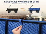 114L Steel Frame Garden Cart Trolley - Blue T3398P320182