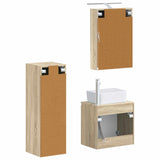 Bathroom Furniture Set 4 pcs Sonoma Oak 3407441