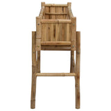 Garden Planter with Holder Natural 100 x 38 x 74 cm Bamboo 42028230