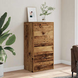 Sideboard with 6 Drawers Old Wood 50x34x96 cm Engineered Wood 855890