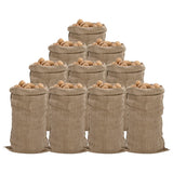 Jute Sacks 10 pcs 65x135 cm 100% Jute 340 gsm 155786