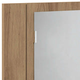 LED Mirror Cabinet Artisan Oak 60x12x45 cm Engineered Wood 856283