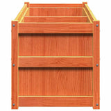 Garden Planter Wax Brown 90x50x70 cm Solid Wood Pine 837471