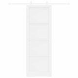 Sliding Door ORKDAL White 83 x 232 cm Solid Pine Wood 3333425