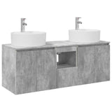 Bathroom Cabinet Set 3 pcs Concrete Grey 49.5 x 44.5 x 65 cm 3405680