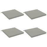 4-Piece Seat Cushions SOEST 4 pcs 100% Polyester Grey 944682