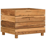 Raised Bed Varying shades of teak Solid teak wood, steel Medium 47421