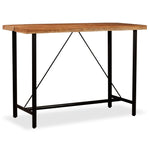 ZNTS Bar Table Solid Acacia Wood 150x70x107 cm 245437