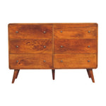 Large Curved Chestnut Chest IN3404