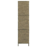 3-Panel Room Divider Brown 116x160 cm Water Hyacinth 247346