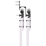 Sliding Door Hardware Kit 213,5 cm Steel Black 3295720