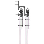 Sliding Door Hardware Kit 213,5 cm Steel Black 3295720