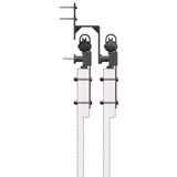 Sliding Door Hardware Kit 213,5 cm Steel Black 3295720