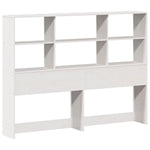 ZNTS Bookcase Bed without Mattress White 160x200cm Solid Wood Pine 3322320
