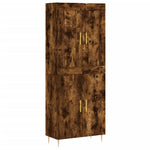 Highboard Smoked Oak 69.5x34x180 cm Engineered Wood 3199550